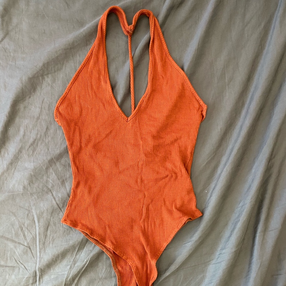 Burnt orange Windsor bodysuit